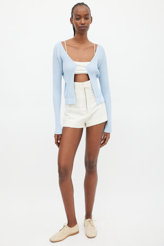 Jacquemus Blue La Maille Pralu Longue Cardigan