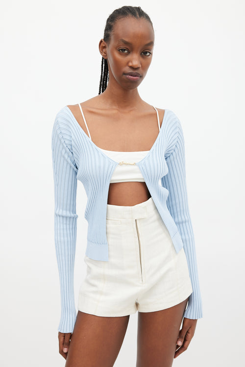 Jacquemus Blue La Maille Pralu Longue Cardigan