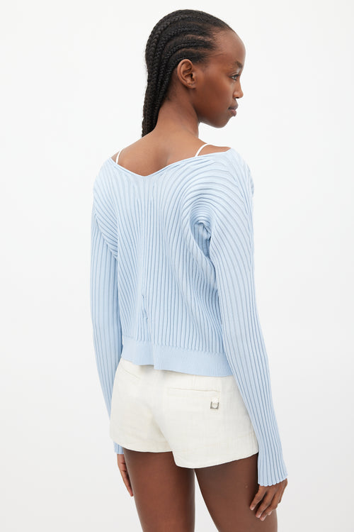 Jacquemus Blue La Maille Pralu Longue Cardigan