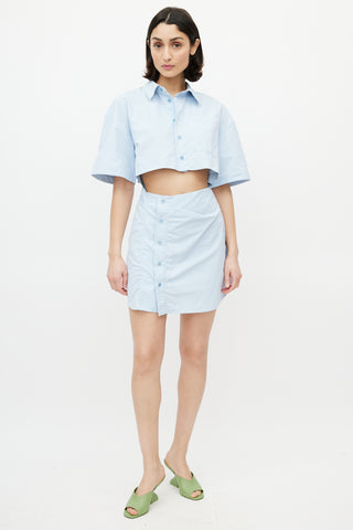 Jacquemus Blue La Montagne Cut Out Dress