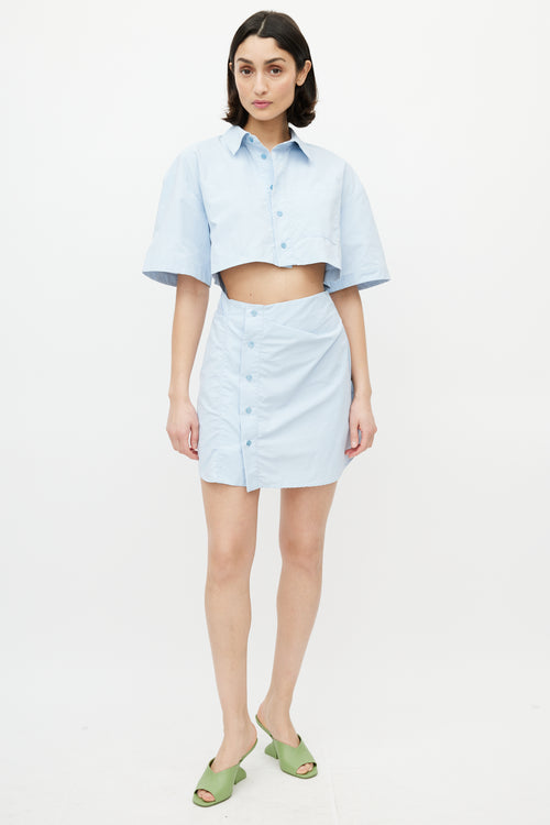 Jacquemus Blue La Montagne Cut Out Dress