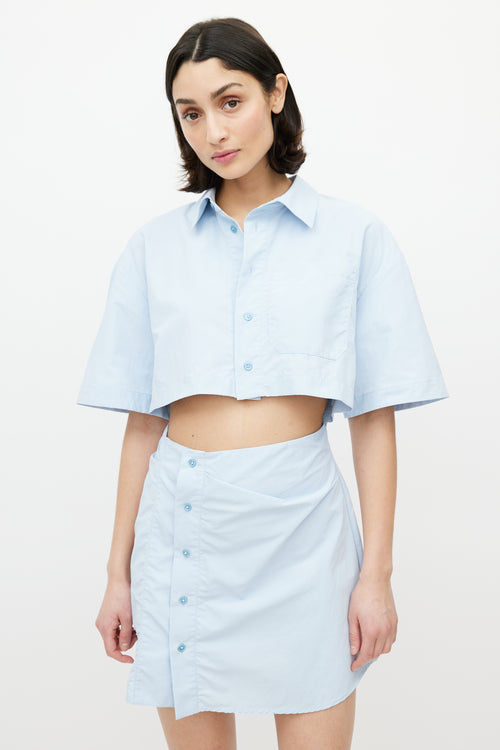 Jacquemus Blue La Montagne Cut Out Dress