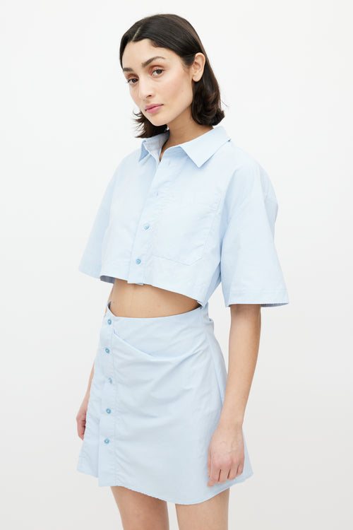 Jacquemus Blue La Montagne Cut Out Dress