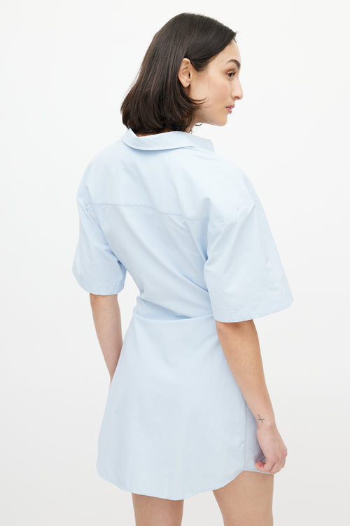 Jacquemus Blue La Montagne Cut Out Dress