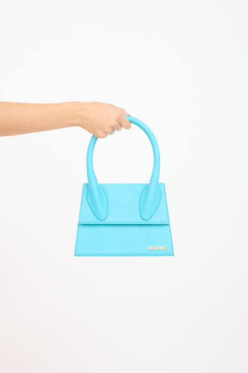 Jacquemus Blue Leather Le Grand Chiquito Bag