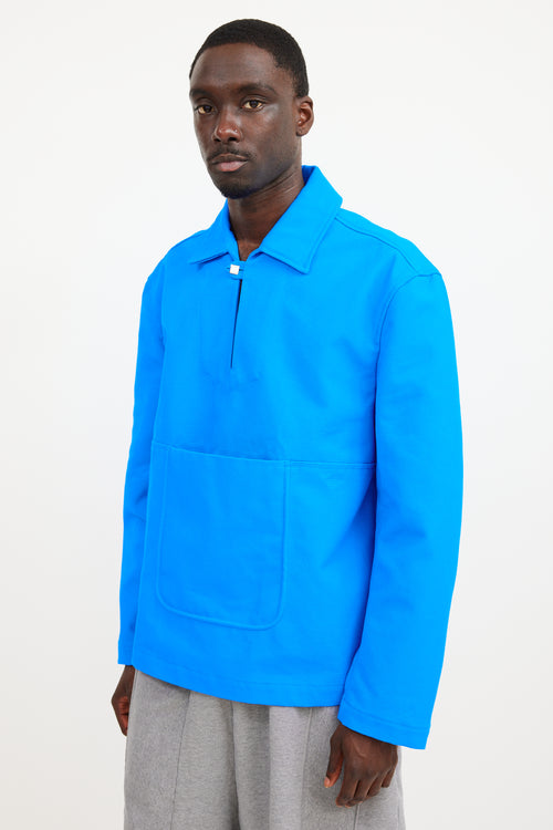 Jacquemus Blue 
Silver Le Splash Jacket