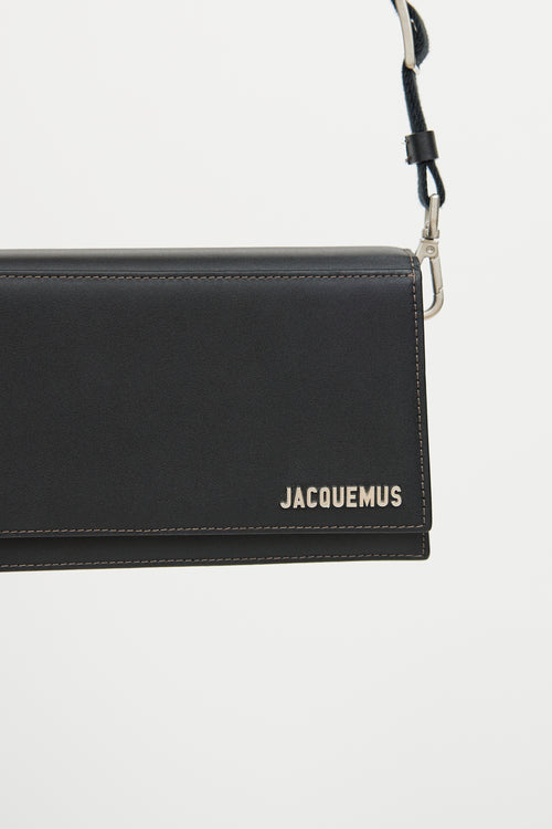 Jacquemus Black Leather Le Bambino Bag