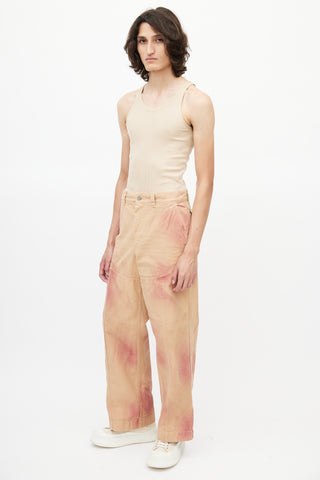 Jacquemus Brown 
Red Terraio Tie Die Trouser