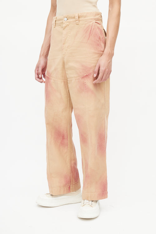 Jacquemus Brown 
Red Terraio Tie Die Trouser