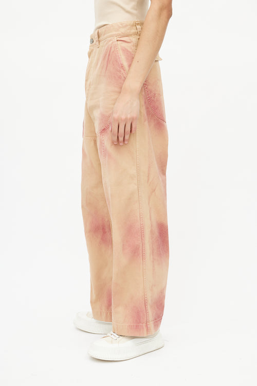 Jacquemus Brown 
Red Terraio Tie Die Trouser