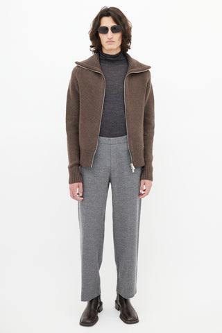 Jacquemus Brown Wool Knit Sweater