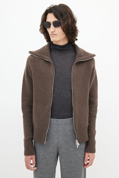 Jacquemus Brown Wool Knit Sweater