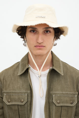 Jacquemus Cream Le Bob Artichaut Bucket Hat