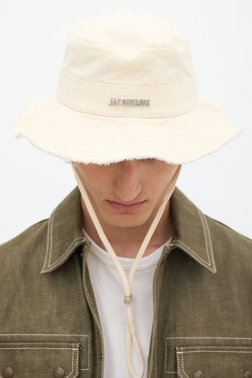 Jacquemus Cream Le Bob Artichaut Bucket Hat