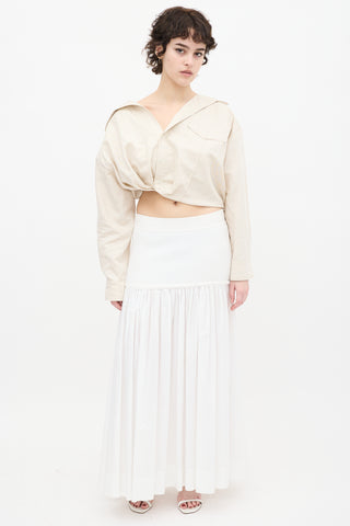 Jacquemus Beige Linen Cropped L
Anée 97 Shirt