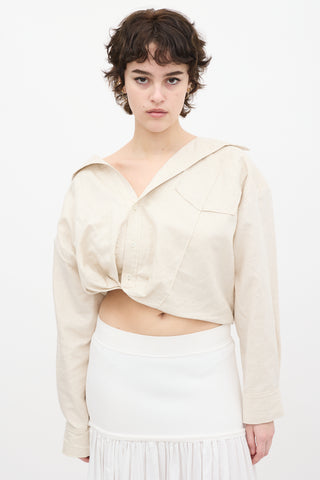 Jacquemus Beige Linen Cropped L
Anée 97 Shirt