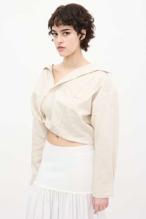 Jacquemus Beige Linen Cropped L
Anée 97 Shirt