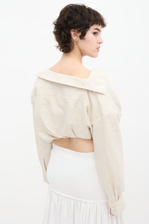 Jacquemus Beige Linen Cropped L
Anée 97 Shirt