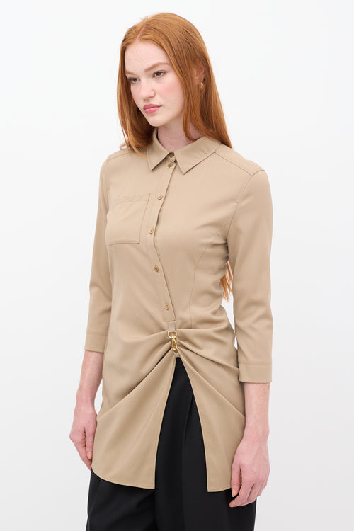 Jacquemus FW 2021 Brown Wool La Tunique Jocou Top