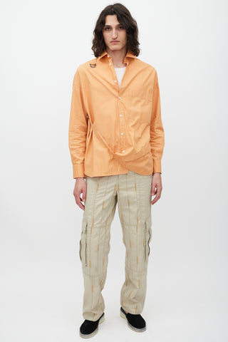 Jacquemus FW 2021 La Montagne Orange Cotton Shirt