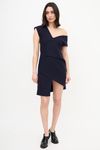 Jacquemus Fall 2015 Wool Asymmetrical Dress