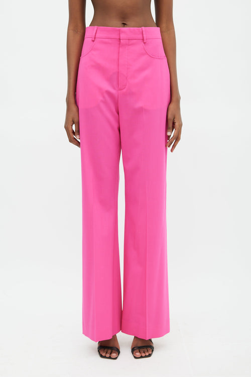 Jacquemus Fuchsia Le Papier High Waist Trouser