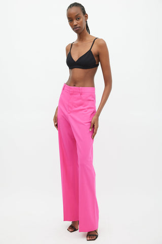 Jacquemus Fuchsia Le Papier High Waist Trouser