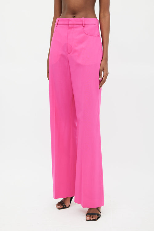 Jacquemus Fuchsia Le Papier High Waist Trouser