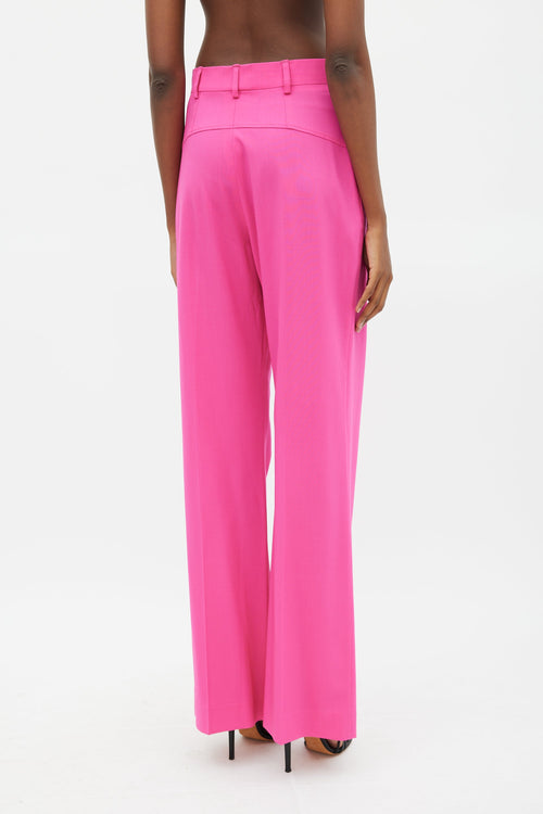 Jacquemus Fuchsia Le Papier High Waist Trouser