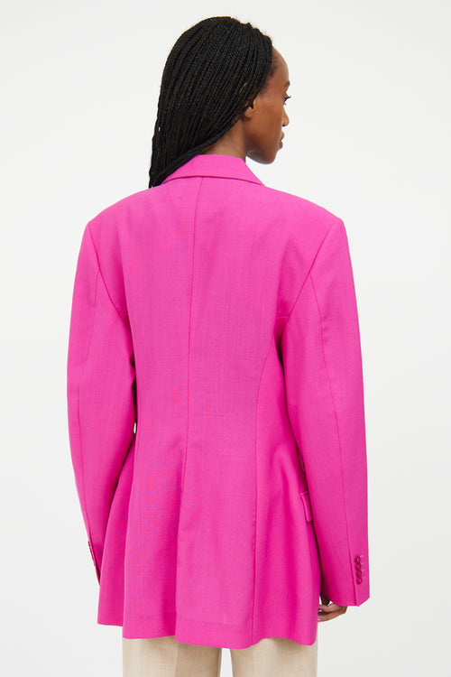 Jacquemus Pink La Riviera Wool Blazer