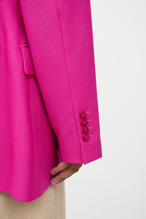 Jacquemus Pink La Riviera Wool Blazer