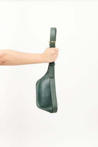 Jacquemus Green Leather La Banane Belt Bag