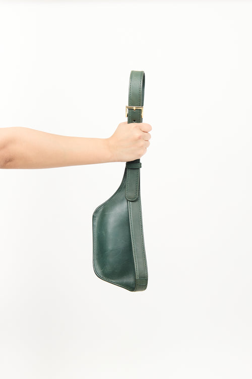 Jacquemus Green Leather La Banane Belt Bag