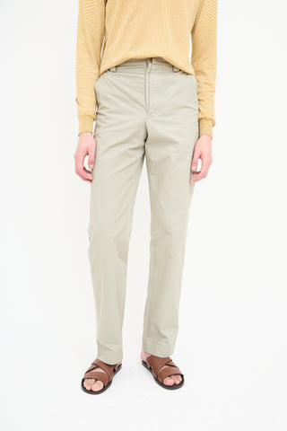 Jacquemus Khaki Green Double Placket Trouser