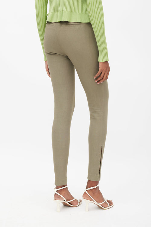 Jacquemus La Montagne Khaki Green Tapered Trouser