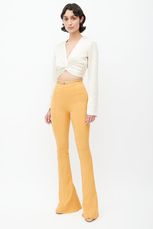 Jacquemus Yellow Le Splash Flared Trouser