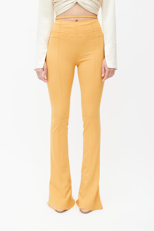 Jacquemus Yellow Le Splash Flared Trouser