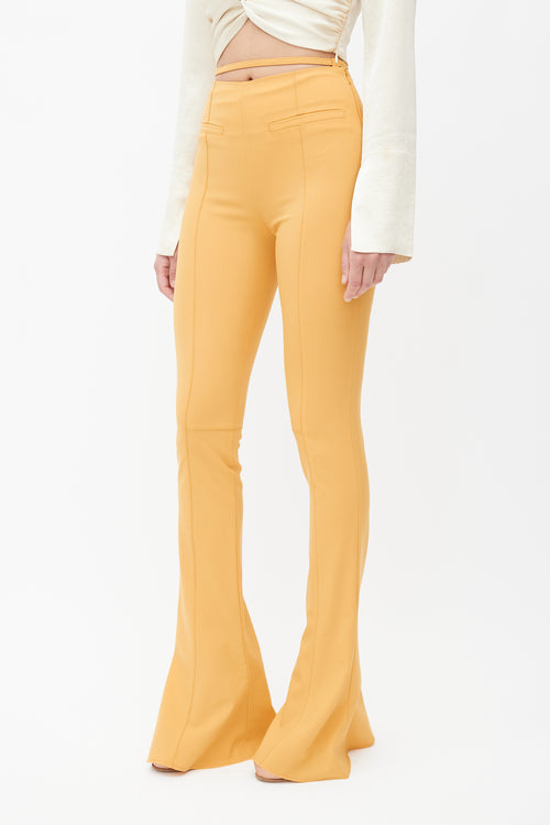 Jacquemus Yellow Le Splash Flared Trouser