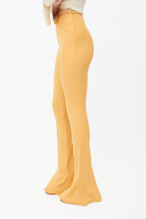 Jacquemus Yellow Le Splash Flared Trouser