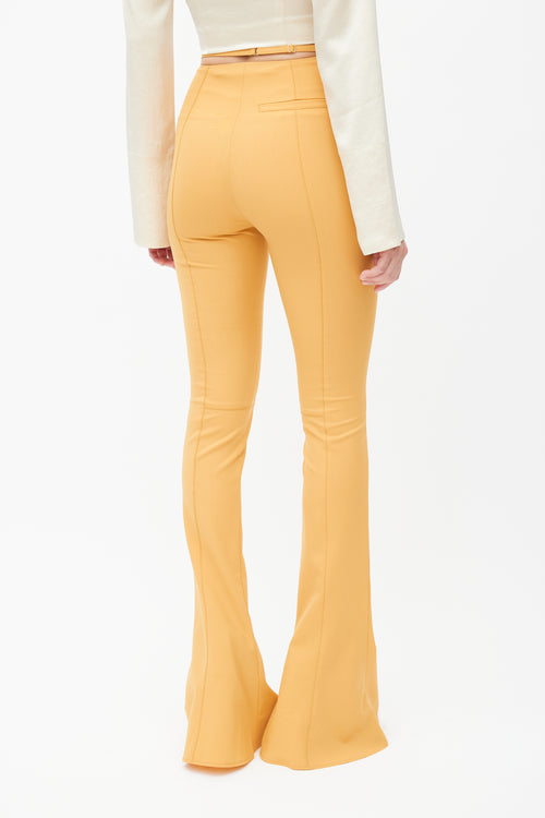 Jacquemus Yellow Le Splash Flared Trouser