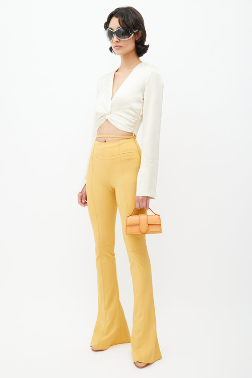 Jacquemus Yellow Le Splash Flared Trouser