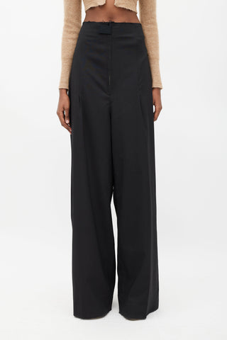 Jacquemus Le Papier Black Wide Trouser