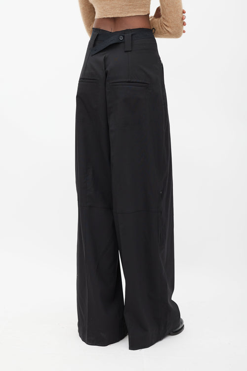 Jacquemus Le Papier Black Wide Trouser