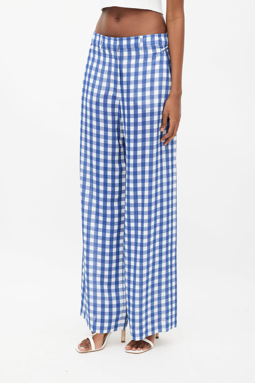 Jacquemus Le Splash Blue 
White Gingham Co-Ord Set