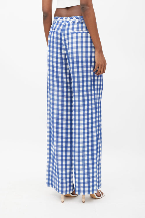 Jacquemus Le Splash Blue 
White Gingham Co-Ord Set