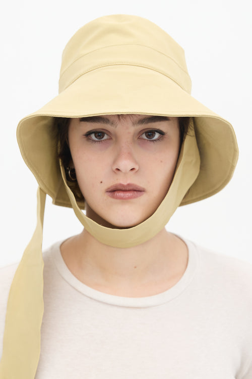 Jacquemus Light Green Nylon 
Cotton Le Bob Bando Bucket Hat