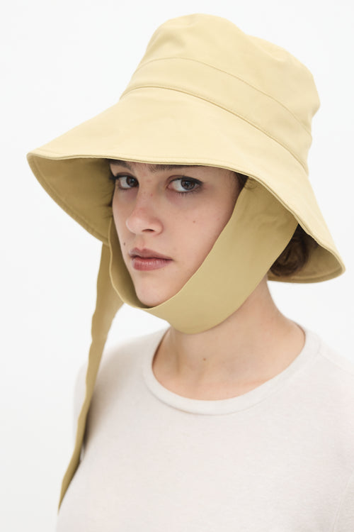 Jacquemus Light Green Nylon 
Cotton Le Bob Bando Bucket Hat