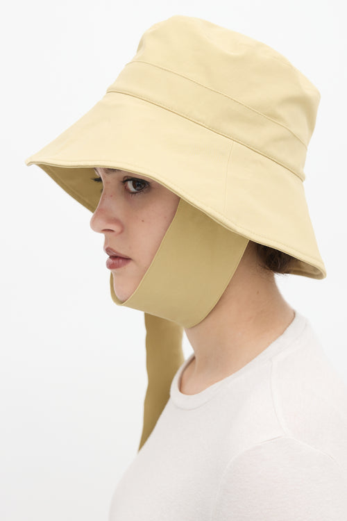 Jacquemus Light Green Nylon 
Cotton Le Bob Bando Bucket Hat