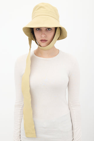 Jacquemus Light Green Nylon 
Cotton Le Bob Bando Bucket Hat