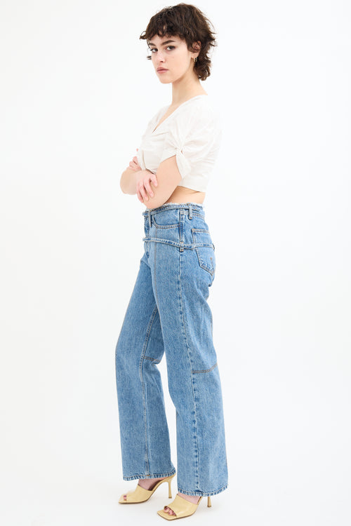 Jacquemus Medium Wash Le De Nîmes Caraco Jeans